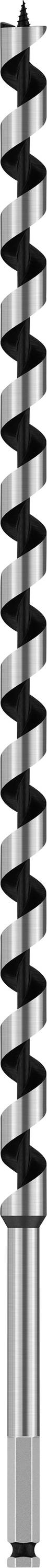 Eine schwarze Mascara-Bürste mit spiralförmigen Borsten, die für voluminöse und definierte Wimpern sorgt.