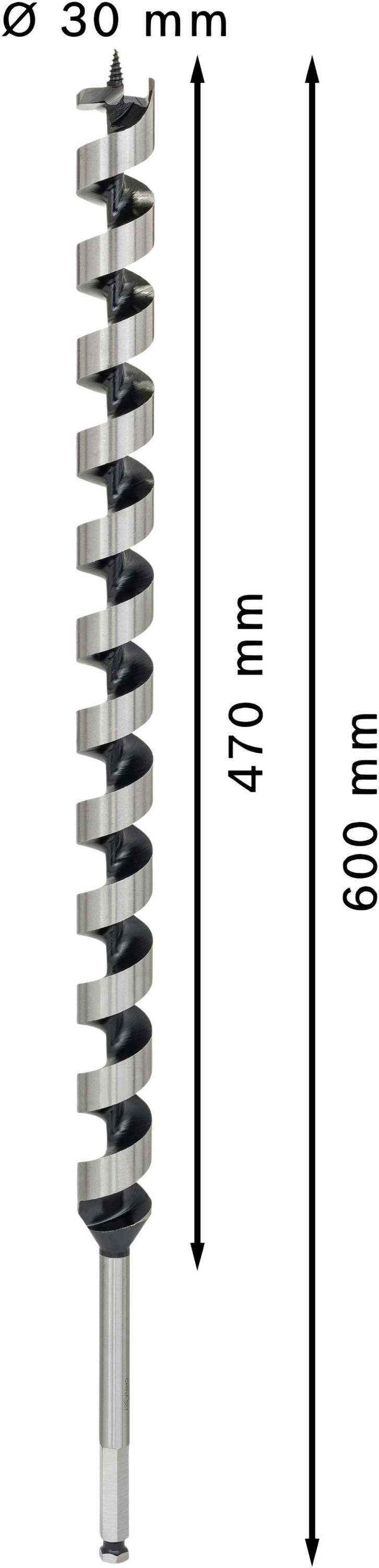Bosch Accessories 2608585726 Schlangenbohrer 30mm Gesamtlänge 600mm Sechskantschaft 1St.