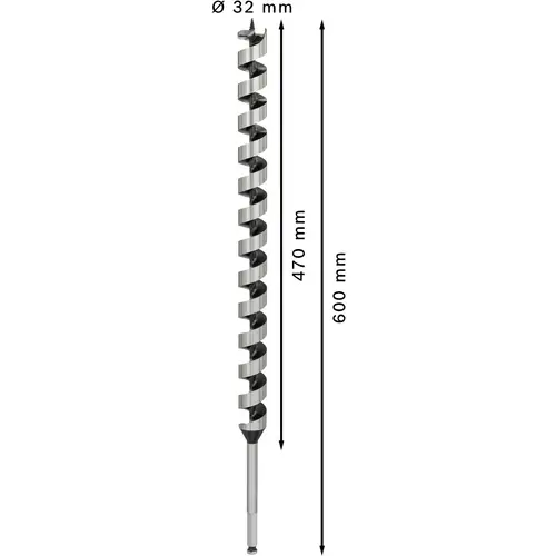 Bosch Accessories 2608585727 Schlangenbohrer 32mm Gesamtlänge 600mm Sechskantschaft 1St. Bosch Accessories 2608585727 Schlangenbohrer 32mm Gesamtlänge 600mm Sechskantschaft 1St.