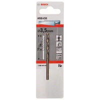 Bosch Accessories 2608585845 HSS Metall-Spiralbohrer 3.5mm Gesamtlänge 70mm Cobalt DIN 338 Zylinderschaft 1St. Bosch Accessories 2608585845 HSS Metall-Spiralbohrer 3.5mm Gesamtlänge 70mm Cobalt DIN 338 Zylinderschaft 1St.