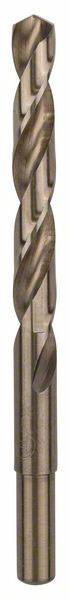 Ein spiralförmiger Metallbohrer aus Stahl, der für präzises Bohren in harte Materialien verwendet wird.