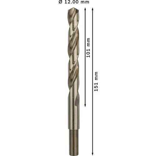 Bosch Accessories 2608585903 HSS Metall-Spiralbohrer 12mm Gesamtlänge 151mm Cobalt DIN 338 Zylinderschaft 5St. Bosch Accessories 2608585903 HSS Metall-Spiralbohrer 12mm Gesamtlänge 151mm Cobalt DIN 338 Zylinderschaft 5St.
