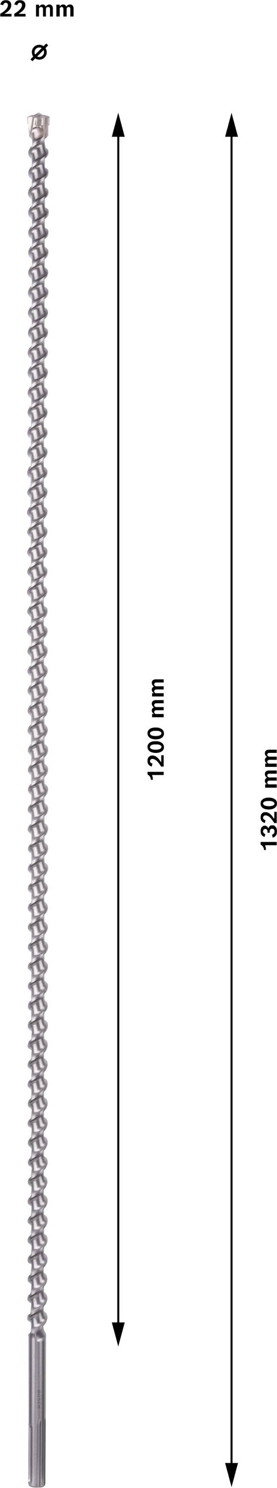 Bosch Accessories SDS-max-7 2608586774 Hartmetall Hammerbohrer 22 mm Gesamtlänge 1320 mm SDS-Max 1 St.