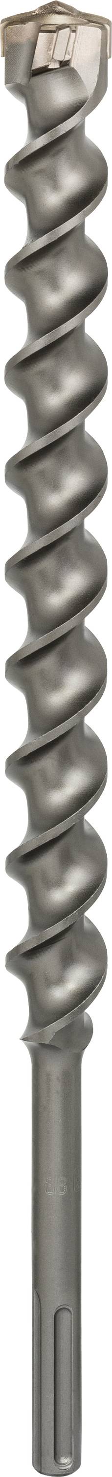 Metallbohrer mit spiralförmiger Rille, geeignet für das Bohren in Beton oder Stein.