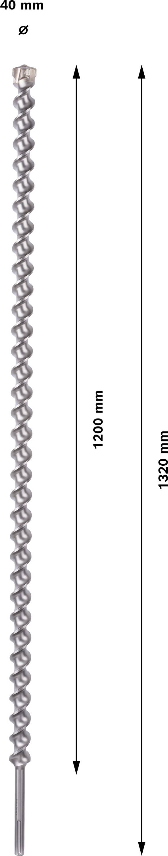 Bosch Accessories SDS-max-7 2608586805 Hartmetall Hammerbohrer 40mm Gesamtlänge 1320mm SDS-Max 1St.