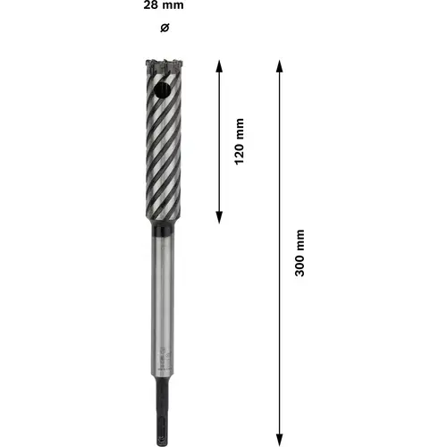 Bosch Accessories 2608586999 Hammerbohrer 28mm Gesamtlänge 300mm SDS-Plus 1St. Bosch Accessories 2608586999 Hammerbohrer 28mm Gesamtlänge 300mm SDS-Plus 1St.