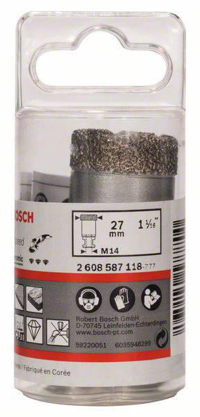 Bosch Accessories 2608587118 Diamant-Trockenbohrer 27mm diamantbestückt 1St.