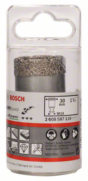 Bosch Accessories 2608587119 Diamant-Trockenbohrer 30mm diamantbestückt 1St.