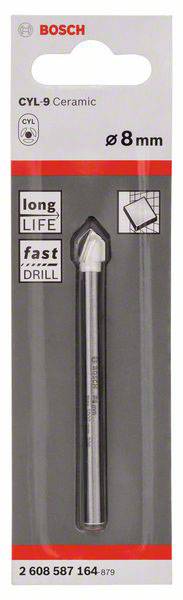 Bosch Accessories Expert for Ceramic 2608587164 Glas- und Fliesenbohrer 8 mm Gesamtlänge 80 mm Zylinderschaft 1 St.
