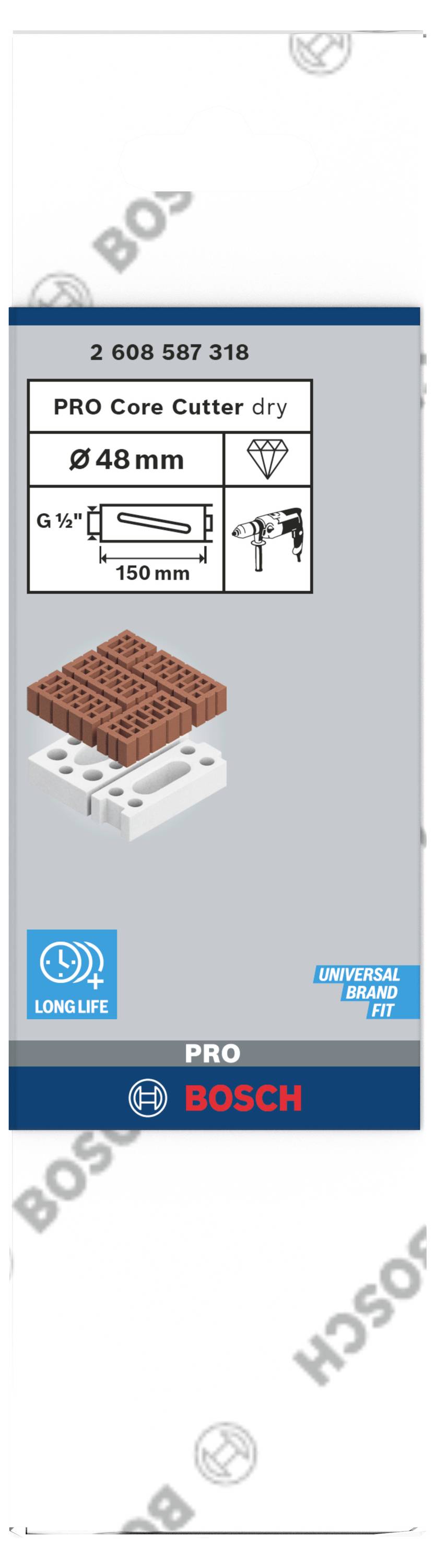 Bosch Accessories 2608587318 Trockenbohrkrone 48mm diamantbestückt 1St.