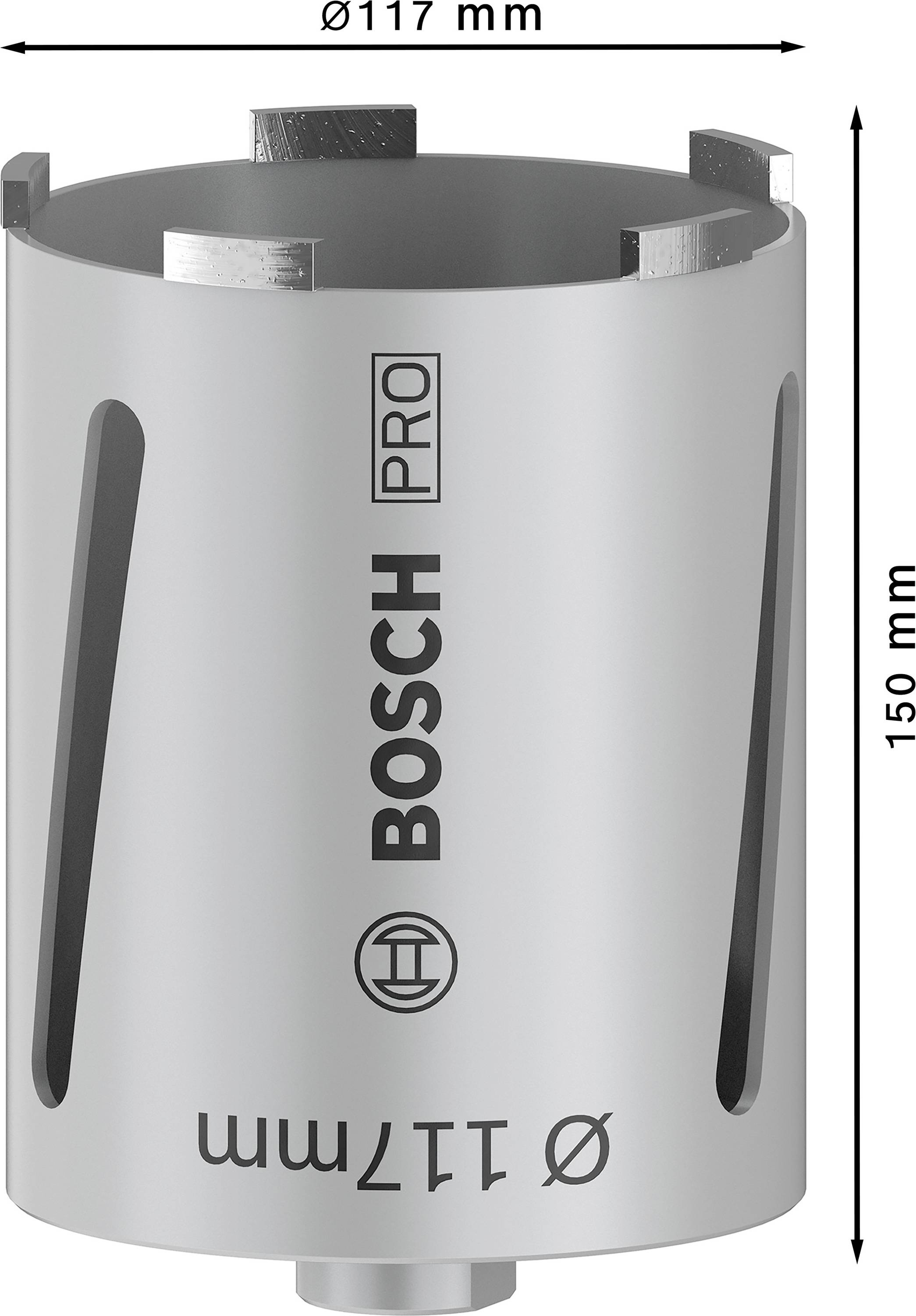 Bosch Accessories 2608587329 Trockenbohrkrone 117mm diamantbestückt 1St.