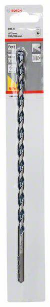 Bosch Accessories CYL-5 2608588153 Hartmetall Beton-Spiralbohrer 8mm Gesamtlänge 250mm Zylinderschaft 1St.