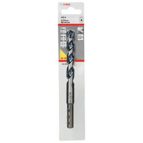 Bosch Accessories CYL-5 2608588159 Hartmetall Beton-Spiralbohrer 14mm Gesamtlänge 150mm Zylinderschaft 1St. Bosch Accessories CYL-5 2608588159 Hartmetall Beton-Spiralbohrer 14mm Gesamtlänge 150mm Zylinderschaft 1St.