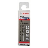 Bosch Accessories 2608595054 HSS Metall-Spiralbohrer 2.8mm Gesamtlänge 61mm geschliffen DIN 338 Zylinderschaft 10St. Bosch Accessories 2608595054 HSS Metall-Spiralbohrer 2.8mm Gesamtlänge 61mm geschliffen DIN 338 Zylinderschaft 10St.