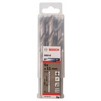 Bosch Accessories 2608595079 HSS Metall-Spiralbohrer 11mm Gesamtlänge 142mm geschliffen DIN 338 Zylinderschaft 5St. Bosch Accessories 2608595079 HSS Metall-Spiralbohrer 11mm Gesamtlänge 142mm geschliffen DIN 338 Zylinderschaft 5St.
