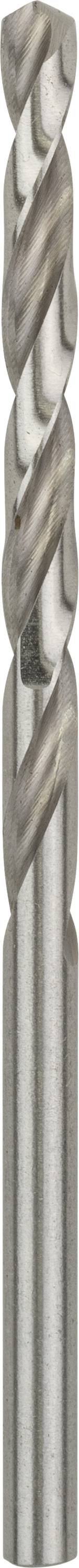 Nahaufnahme eines silbernen Bohrers mit spiralförmigen Kanten, die für das Bohren von Materialien verwendet werden.