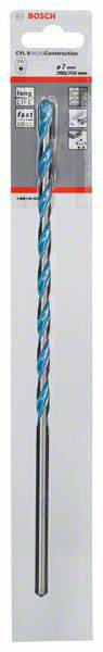 Bosch Accessories CYL-9 Multi Construction 2608595508 Hartmetall Mehrzweckbohrer 7mm Gesamtlänge 250mm Zylinderschaft 1St.