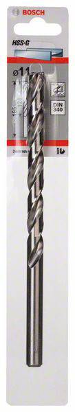 Bohrerspitze von Bosch im Blisterpack. Größe: 11 mm. Geeignet für Metallbohrungen.