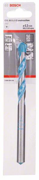 Bosch Accessories CYL-9 Multi Construction 2608596058 Hartmetall Mehrzweckbohrer 12 mm Gesamtlänge 150 mm Zylinderschaft 1 St.