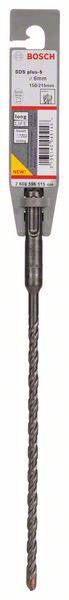 Bohrer von Bosch mit SDS-plus-Aufnahme, geeignet für Beton, 10 mm Durchmesser, Gesamt- und Arbeitslänge auf Verpackung angegeben.