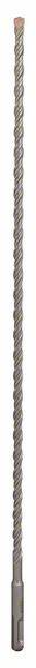 Eine lange, spiralige Bohrspitze mit zylindrischem Schaft, verwendet für Betonbohrungen.