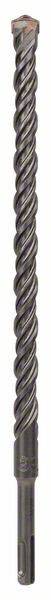 Ein langer Metallbohrer mit spiralförmigem Design, geeignet für den Einsatz mit Bohrmaschinen in Bau- oder Heimwerkerarbeiten.