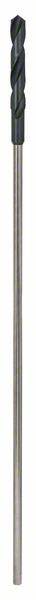 Metallbohrer aus Stahl mit spiralförmiger Schneide und langem Schaft, geeignet für Bohrmaschinen zum Bearbeiten von Metalloberflächen.