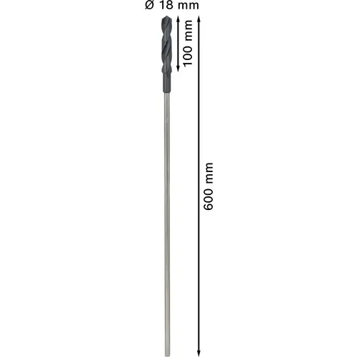 Bosch Accessories 2608596347 Schalungsbohrer 18mm Gesamtlänge 600mm Zylinderschaft 1St. Bosch Accessories 2608596347 Schalungsbohrer 18mm Gesamtlänge 600mm Zylinderschaft 1St.