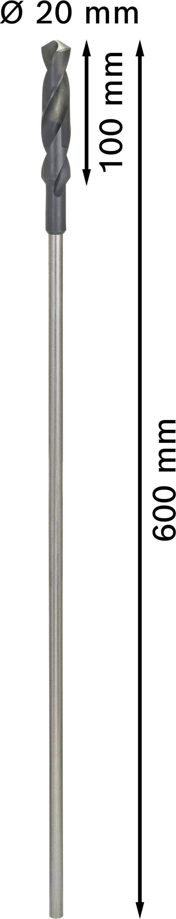 Bosch Accessories 2608596348 Schalungsbohrer 20mm Gesamtlänge 600mm Zylinderschaft 1St.