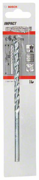 Bosch Accessories CYL-1 2608596359 Hartmetall Stein-Spiralbohrer 6.5mm Gesamtlänge 150mm Zylinderschaft