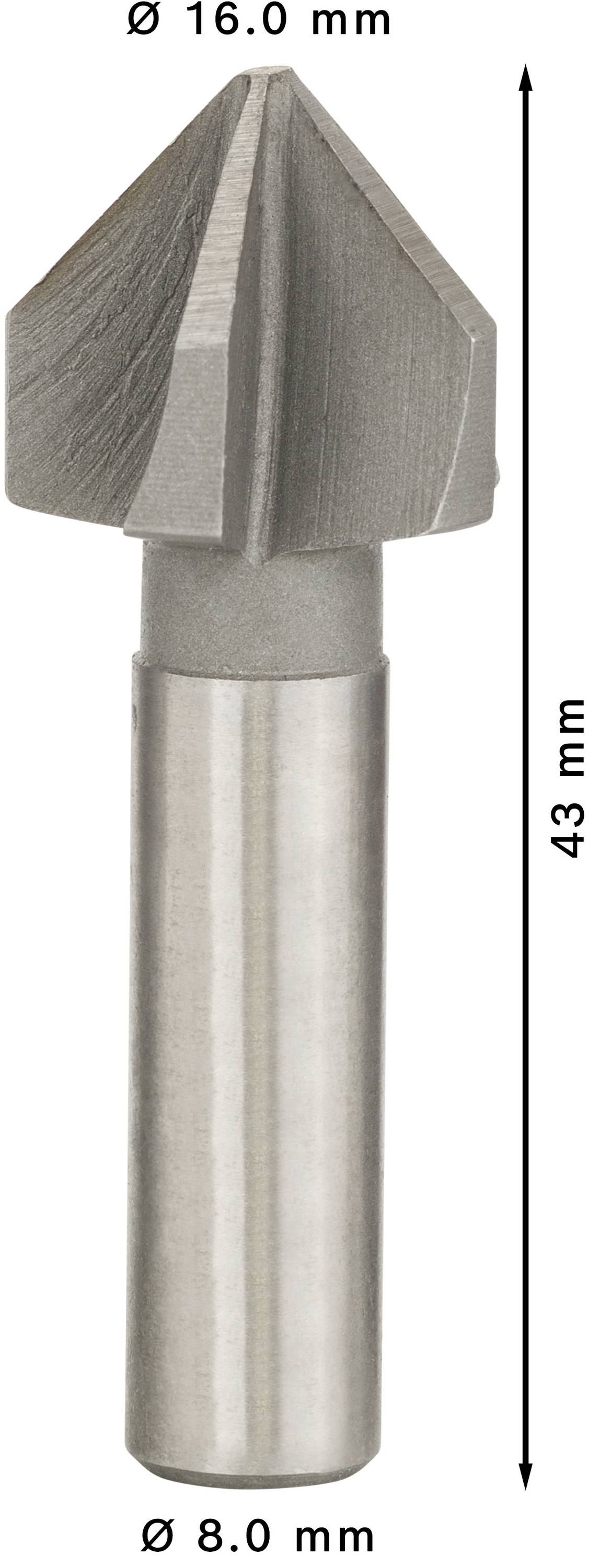 Bosch Accessories 2608596372 Kegelsenker 16 mm HSS Zylinderschaft 1 St.