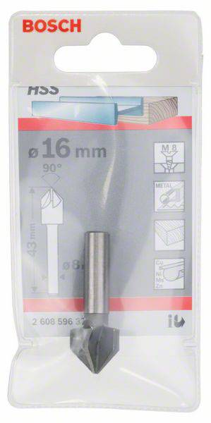 Bosch Accessories 2608596372 Kegelsenker 16mm HSS Zylinderschaft 1St.