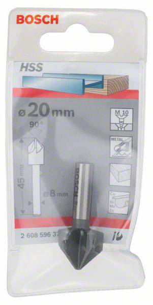 Bosch Accessories 2608596373 Kegelsenker 20mm HSS Zylinderschaft 1St.