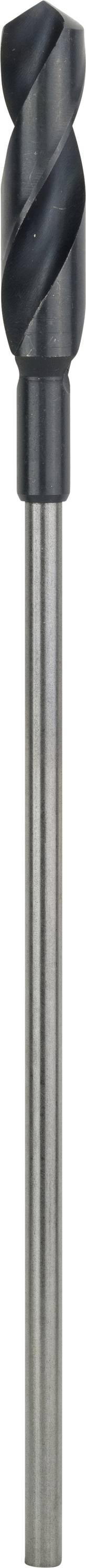 Metallbohrer mit spiralförmiger Schneide und schlankem, zylindrischem Schaft, geeignet für präzise Bohrarbeiten.