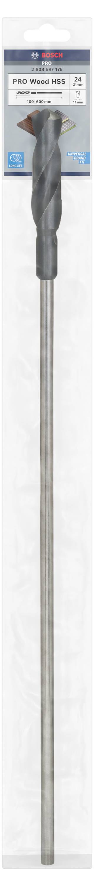 Bosch Accessories 2608597175 Schalungsbohrer 24mm Gesamtlänge 600mm Zylinderschaft 1St.