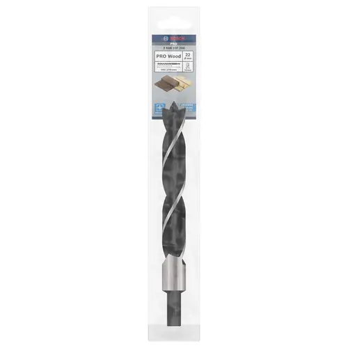 Bosch Accessories 2608597204 Holz-Spiralbohrer 22mm Gesamtlänge 210mm Zylinderschaft 1St. Bosch Accessories 2608597204 Holz-Spiralbohrer 22mm Gesamtlänge 210mm Zylinderschaft 1St.