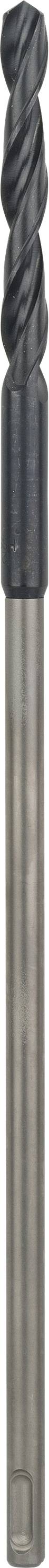Ein Metallfräser mit mehreren Spiralförmigen Schneiden und schlankem Schaft, verwendet zum Abtragen von Material in der Metallbearbeitung.
