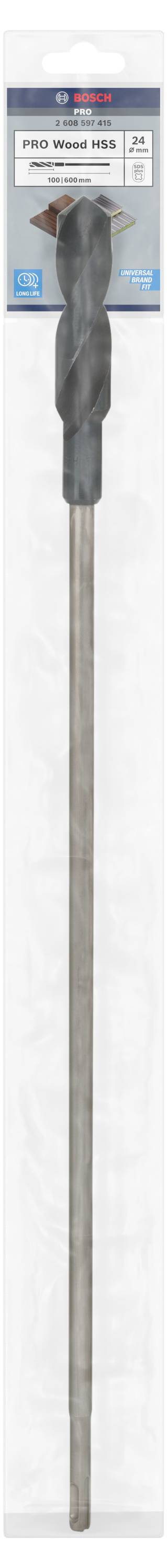 Bohrer in einer Verpackung, gekennzeichnet als 'Pro Rock SDS' für Beton, 8 x 110 x 160 mm.