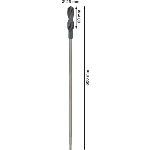 Bosch Accessories 2608597417 Schalungsbohrer 26mm Gesamtlänge 600mm SDS-Plus 1St. Bosch Accessories 2608597417 Schalungsbohrer 26mm Gesamtlänge 600mm SDS-Plus 1St.