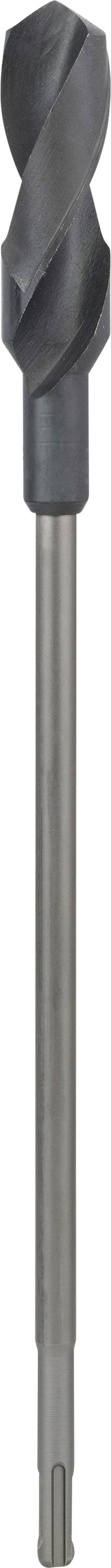 Ein Spiralbohrer mit dunkelgrauer Spitze und metallischem Schaft, geeignet für präzises Bohren in Materialien wie Holz oder Metall.