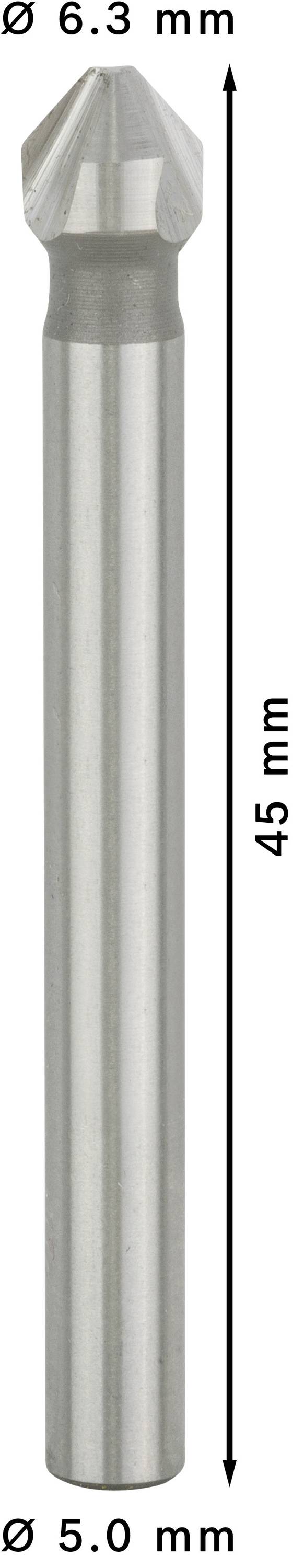 Bosch Accessories 2608597504 Kegelsenker 6.3mm HSS Zylinderschaft 1St.