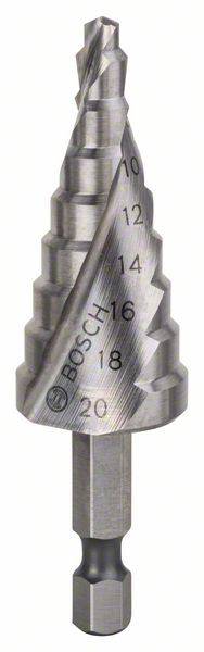 Bosch Accessories 2608597524 HSS Stufenbohrer Gesamtlänge 70.5mm 1/4" (6.3 mm) 1St.