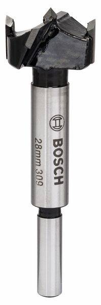 Ein Forstnerbohrer der Marke Bosch mit einem Durchmesser von 28 mm. Geeignet für präzise Bohrungen in Holz.
