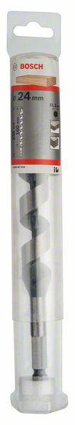 Bohrer von Bosch in Verpackung, Durchmesser 24 mm, für Holzarbeiten geeignet.