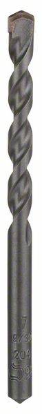 Ein Bohrer mit spiralförmigen Rillen und angespitzter Spitze, geeignet zum Bohren von Löchern in Metall oder Holz.