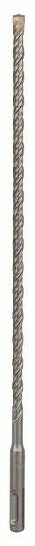 Ein langer Metallbohrer, geeignet für Betonarbeiten, mit spiralförmigem Design zum effizienten Bohren in widerstandsfähige Materialien.