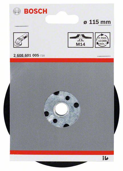 Bosch Accessories 2608601005 Stützteller Standard, M14, 115 mm, 13 300 U/min Durchmesser 115mm