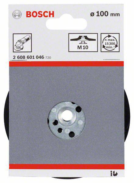 Bosch Accessories 2608601046 Stützteller Standard, M10, 100 mm, 15 300 U/min Durchmesser 100 mm