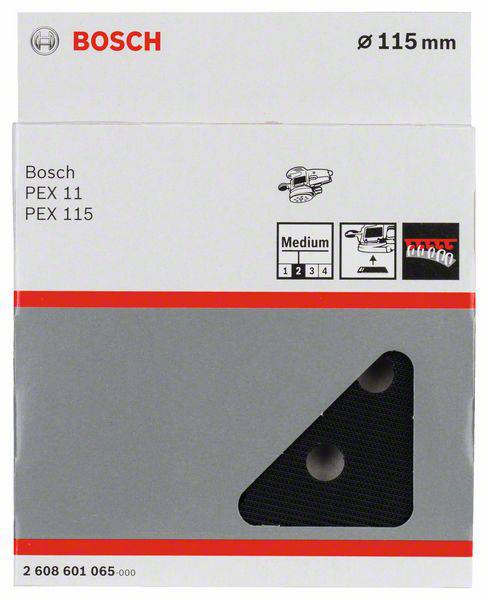 Bosch Accessories 2608601065 Schleifteller mittel, 115 mm, für PEX 115 Durchmesser 115 mm Passend für (Details) Exzenterschleifer PEX 115