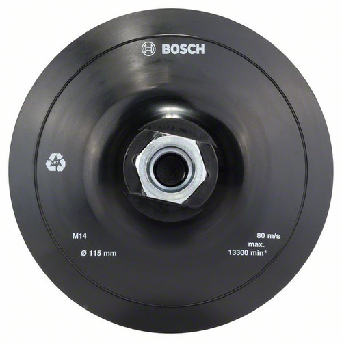 Bosch Accessories 2608601076 Stützteller mit Klettverschluss zum Befestigen von Schleifblättern 115mm Durchmesser 115mm